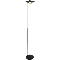Steinhauer Vloerlamp Zenith LED 1477ZW zwart, hoogte 185 cm, kunststof en metaalmateriaal, kantelbaar, Exclusive
