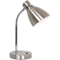 Steinhauer Bureaulamp Spring, alu / grijs / zink, Werkkamer / Kantoor, metaal, Scandinavisch, bureaulamp