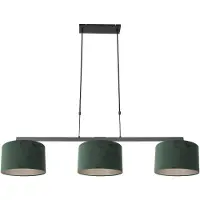 Steinhauer Hanglamp Stang Zwart + Kap Velours Groen