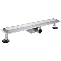 Dynamic Way douchegoot RVS 900x70 z/u40mm tegelrst/blind/flens