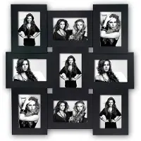 Zep Fotolijst AF33B Vicenza Black voor 9 Foto's