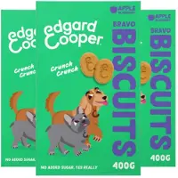 Edgard & Cooper 3x Adult Biscuit Appel & Blueberry 400 Gr