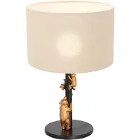 Steinhauer Tafellamp Animaux met wit linnen kap 8232ZW