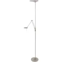 Steinhauer Stalen uplight met leeslamp Steinhauer Zodiac led