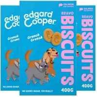 Edgard & Cooper 3x Adult Biscuit Zalm & Kip 400 gr