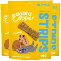 Edgard & Cooper 3x Adult Strips Kalkoen - Kip 75 gr
