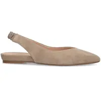 Manfield Beige suĆØde slingback ballerina's | Maat 39