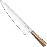 Deglon Koksmes - 25 cm - Wit eiken & notenhout - Roestvrij staal - Diamantvormige handgreep