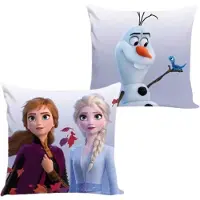 Disney Sierkussen - 40x40cm - Frozen Kussen - Elsa & Anna - Cadeau Meisje 5 Jaar - Cadeau Meisje 3 Jaar - Verjaardagscadeau Meisje - Cadeau Kind