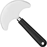 Deglon wiegemes 16 cm rvs zwart