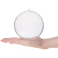 Springos Hobby/DIY Kerstbal 1 Stuk 11 cm Transparant