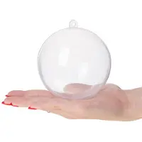Springos Hobby/DIY Kerstbal 1 Stuk 10 cm Transparant