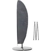 Nature - Tuinmeubelhoes - Beschermhoes voor parasol - H260 x Ø54-Ø32 / Ø33-Ø20cm - met koord en ritssluiting