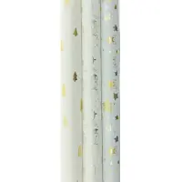 Benza Christmas mix cadeaupapier - Kerstpapier inpakpapier voor kerst K437 - 300 x 70 cm - 3 rollen