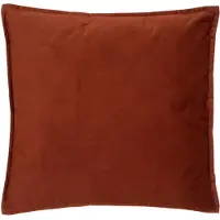 Atmosphera Bank/sierkussens huiskamer Sophia - 45 x 45 cm - Terracotta - polyester - met rits - Sierkussens
