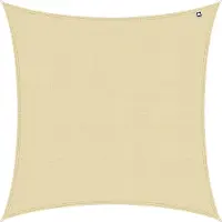 Kopu schaduwdoek vierkant 280 gram waterdoorlatend 4x4 m creme