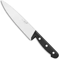 Deglon Koksmes - 20 cm - Vaatwasserbestendig - Levenslange Garantie - Zwart Handvat