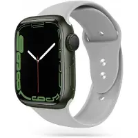 TechProtection Smartwatch Apple 1/2/3 Silikonarmband, Farbe Grau, 42 mm