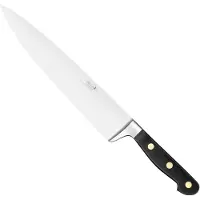 Deglon Koksmes - Gesmeed Roestvrij Staal - Houten Handvat - 25 cm - Zwart