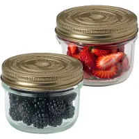 Le Parfait 6x Luchtdichte weckpotten transparant glas 350 ml - Weckpotten