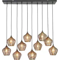 Light & Living Hanglamp 10L 120x25x29,5 cm ALVARO antiek brons