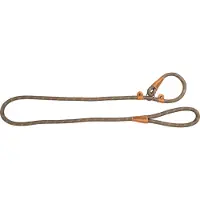 Animal Boulevard SCHOOL LEASH - Slipriem - Retrieverlijn - Stroplijn - Trainingslijn - Met Dubbele Stop - Beige - 180x1,5 cm