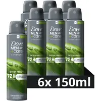 Dove 6x Deodorant Men+ Care Extra Fresh 150 Ml