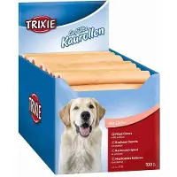 Trixie kauwrollen gevuld zalm - 12 cm 22 gr 100 st - Droogvoer Hond