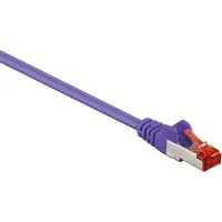 Goobay S/FTP CAT6 Gigabit netwerkkabel / paars - LSZH - 15 meter