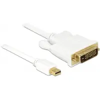 DeLOCK Premium Mini DisplayPort 1.1a naar DVI kabel (1920 x 1200) / wit - 2 meter