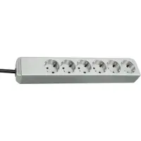 Brennenstuhl Eco-Line stekkerdoos met 6 contacten / grijs - 1,5 meter