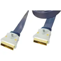 MaxTrack Premium 21-pins Scart kabel - plat - 3 meter
