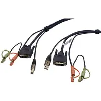 Aten 2L-7D02UI DVI-I Single Link KVM kabel met audio en USB - 1,8 meter