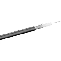 Goobay RG59 75 Ohm coaxkabel op rol voor binnen - 6,2mm / zwart - 100 meter
