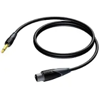 Procab CLA900 XLR (v) - 6,35mm Jack mono (m) audiokabel - 5 meter
