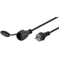 Wentronic Verlengsnoer | | 5 meter (IP44, 3x 1.5 mm², 16A, 3680W)