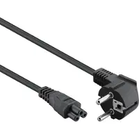 Cablexpert C5 (recht) - CEE 7/7 (haaks) stroomkabel | 3x 0,75mm | zwart | 3 meter