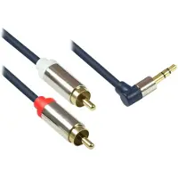 GOOD CONNECTIONS GC 3,5mm Jack haaks - Tulp stereo audio slim kabel - 2 meter