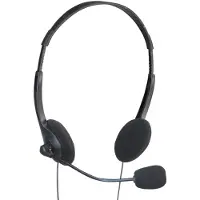 Soundlab on-ear stereo headset - 2x 3,5mm Jack / zwart - 2,5 meter