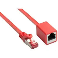 Alcasa electronik S/FTP CAT6 Gigabit netwerk verlengkabel / rood - 1 meter