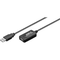 Goobay Actieve USB verlengkabel | 10 meter | USB 2.0 (100% koper)