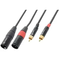PD Connex 2x XLR (m) - 2x RCA (m) stereo audiokabel - 3 meter