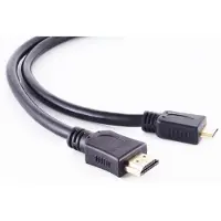 S-Impuls Mini HDMI - HDMI kabel - versie 1.4 (4K 30Hz) - verguld / zwart - 5 meter