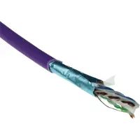 ACT FS6113 CAT6A F/UTP Massieve Installatiekabel | LSZH | CPR Euroklasse ECA | 24AWG | Violet | 305 meter