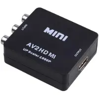 Dolphix Tulp Composiet AV naar HDMI converter / zwart