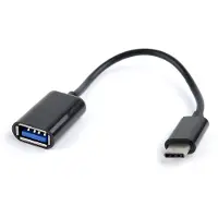 Cablexpert USB 2.0 naar USB-C adapter kabel (CM/AF) 0.20 meter