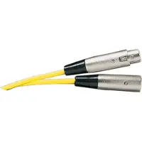 Soundlab XLR (m) - XLR (v) audiokabel / geel - 6 meter