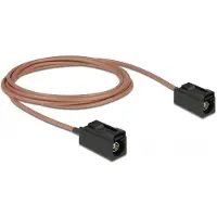 DeLOCK Fakra A (v) - Fakra A (v) antenne kabel - RG316 - 50 Ohm / transparant - 1,25 meter