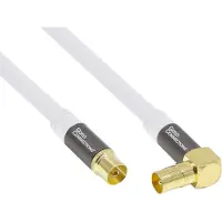 GOOD CONNECTIONS SmartFLEX IEC (m) - IEC (v) coaxkabel / haaks - 1 meter