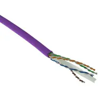 ACT FS6015 CAT6 F/UTP Massieve Installatiekabel | LSZH | CPR Euroklasse ECA | 24AWG | Violet | 500 meter
